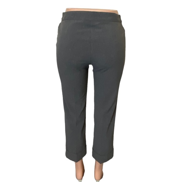 Express Stretch Capri Dress Pants Bottom Cuffed Grey in Color Size 5/6 EUC - Picture 4 of 7